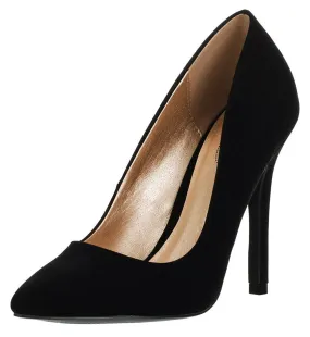 Soda Women's Closed Pointed Toe Stiletto Heel Dress Pump