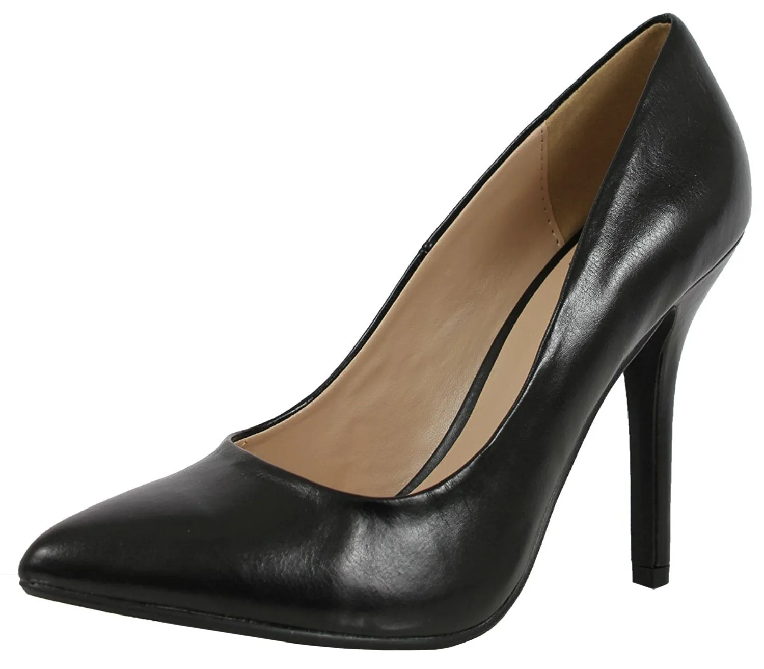 Soda Women's Closed Pointed Toe Stiletto Heel Dress Pump