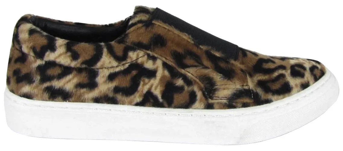 Soda Women's Closed Round Toe Stretch Slip-On Flatform Fashion Sneaker
