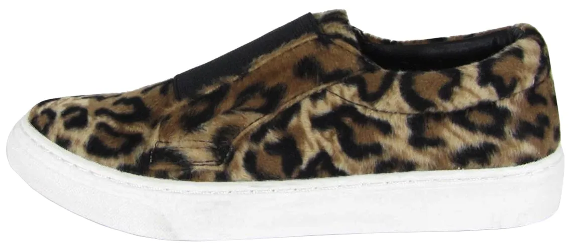 Soda Women's Closed Round Toe Stretch Slip-On Flatform Fashion Sneaker