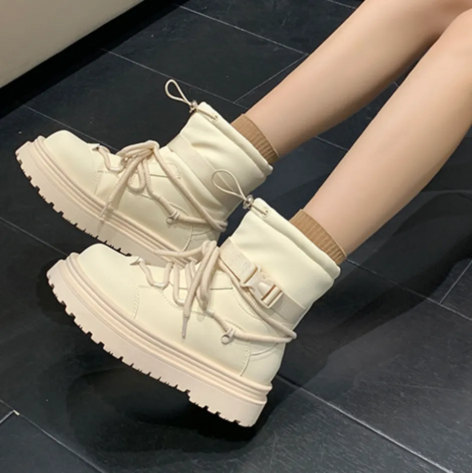 Waterproof Non-slip Cotton Martin Boots