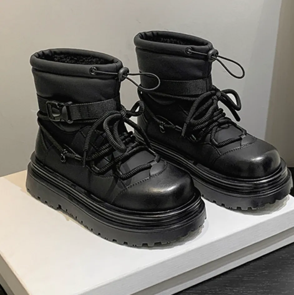 Waterproof Non-slip Cotton Martin Boots