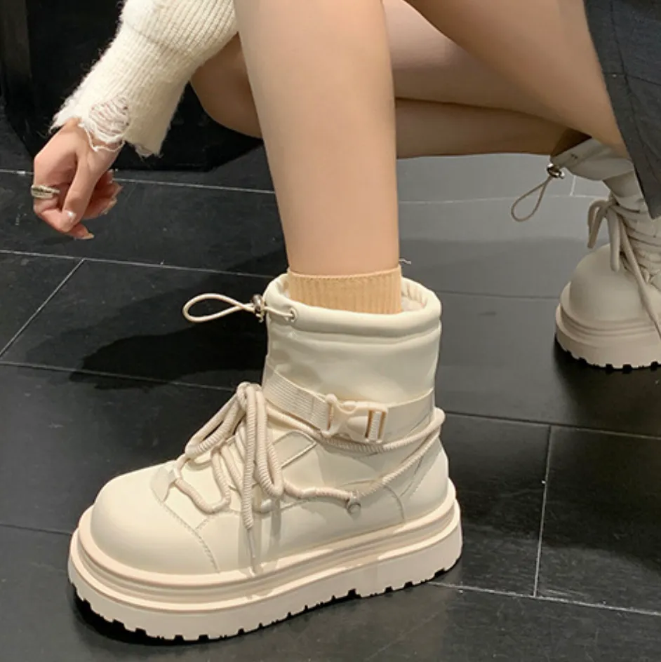 Waterproof Non-slip Cotton Martin Boots